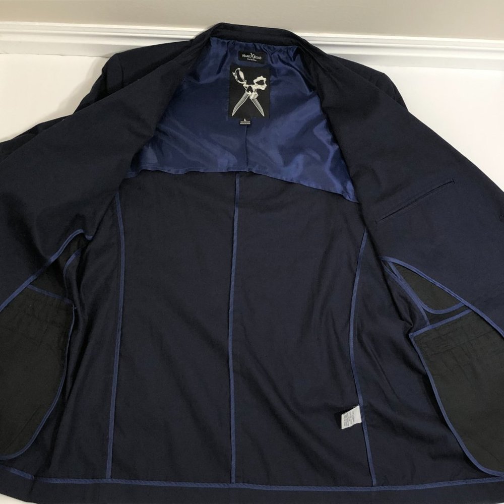 Marc Ecko Cotton Navy Blazer Jacket Sport Coat NWT - Picture 7 of 7